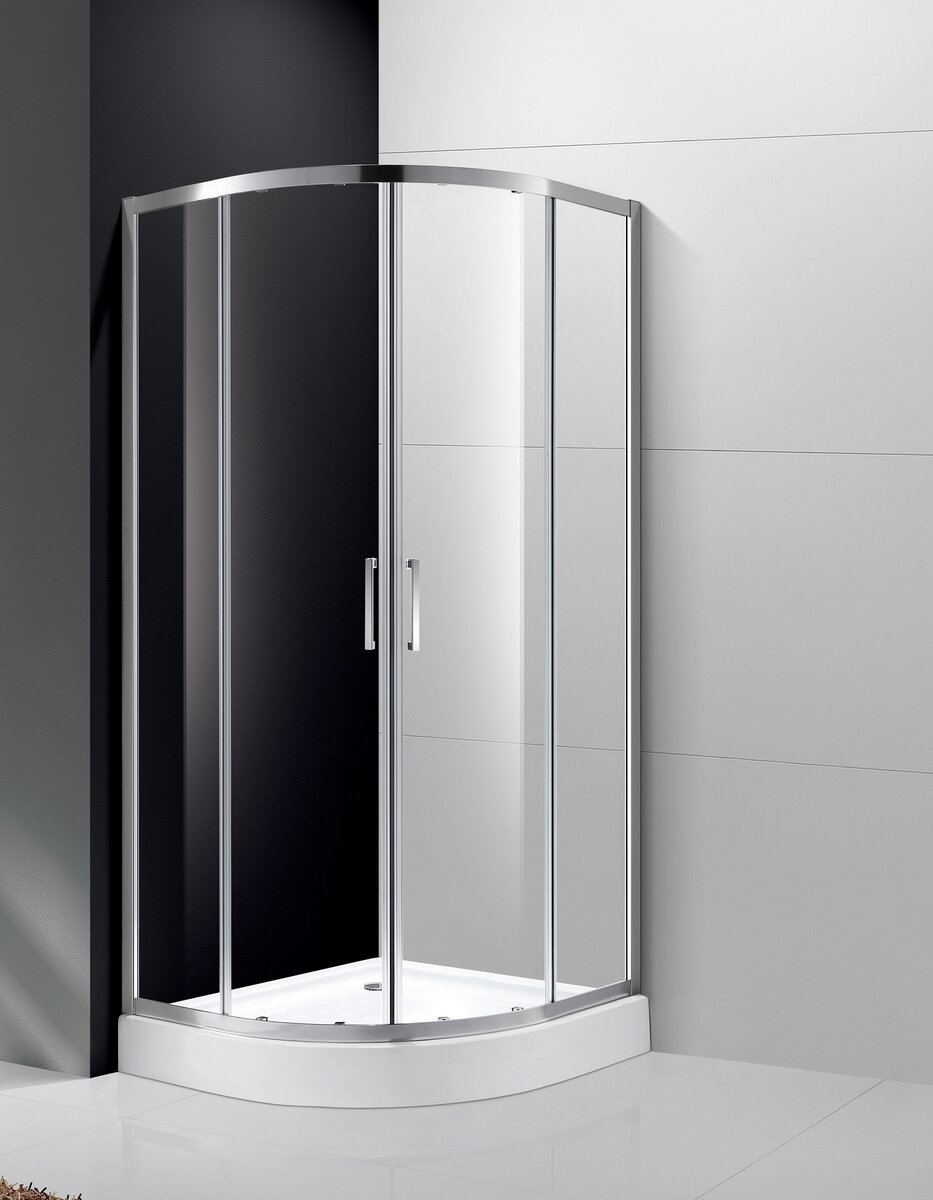 Изображение товара Душевой уголок Cezares Molveno-R-2-100-C-Cr-IV 100х100 см антикальций хром Италия