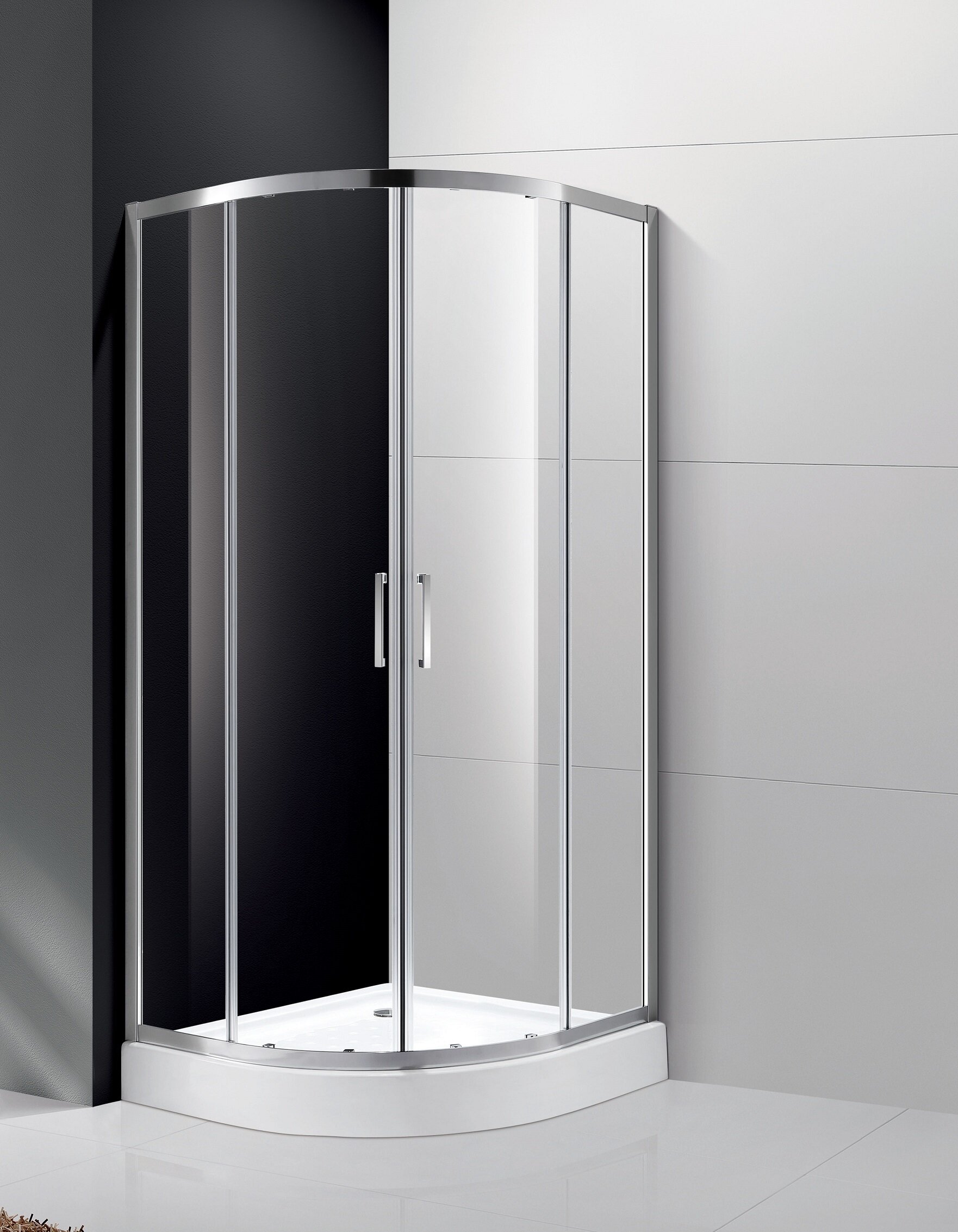 Изображение товара Душевой уголок Cezares Molveno-R-2-100-C-Cr-IV 100х100 см антикальций хром Италия