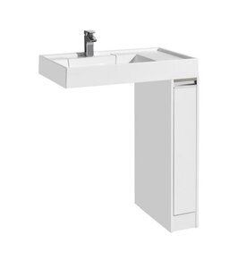 Изображение товара Тумба для ванной комнаты Акватон Лондри 20 с двумя ящиками, белая