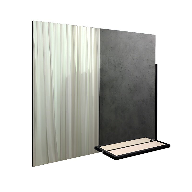 Изображение товара Зеркало Comfortу Дюссельдорф 90 см черное подвесное без подсветки