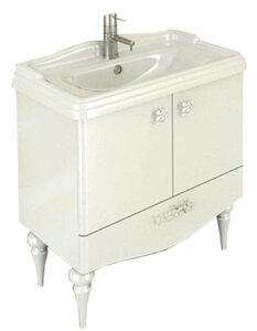 Изображение товара Тумба с раковиной Comfortу Монако 3128477, 80 см, белый