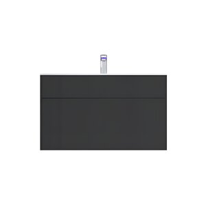 Изображение товара Тумба под раковину Am.Pm Inspire 2.0 подвесная 100 см три ящика черный МДФ