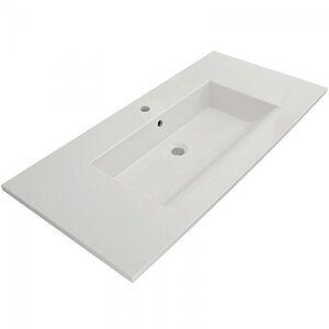 Изображение товара Раковина Bocchi Milano 1105-001-0126, 102 см, фарфор, белая