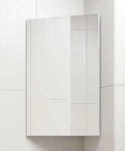 Изображение товара Зеркало-шкаф угловое Corozo Триана 37 SD-00000300, 37 см, подвесное, белое