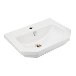 Изображение товара Раковина Jaquar Queens QNS-WHT-7601 из керамики для ванной комнаты 60x45 см