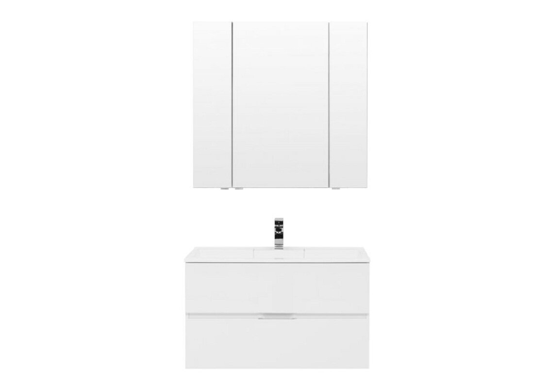 Изображение товара Зеркало-шкаф Aquanet Алвита 90 белый корпус