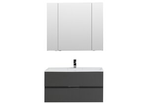Изображение товара Зеркало-шкаф Aquanet Алвита 100 240113, корпус серый антрацит
