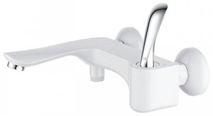 Изображение товара Современный однорычажный смеситель для ванны и душа D&K Venice Baciano DA1033256 белый хром