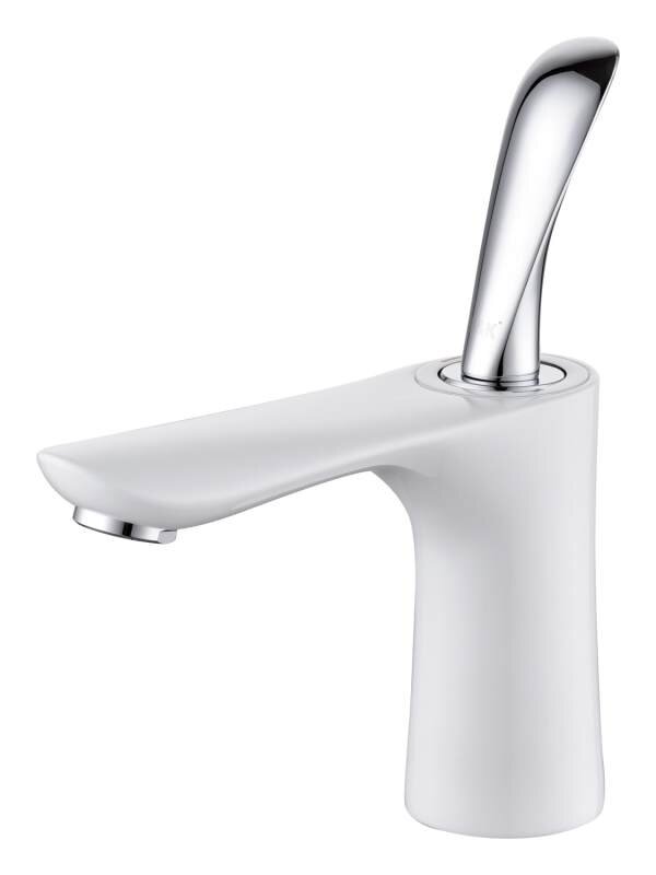 Изображение товара Смеситель для раковины D&K Venice Baciano DA1032156 белый хром 5 лет гарантии