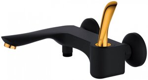 Изображение товара Смеситель DQ Venice Baciano DA1033259 для ванны и душа, с душевым гарнитуром, черный