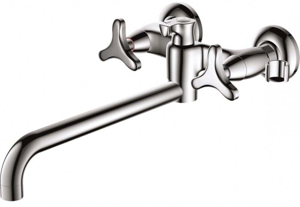 Изображение товара Смеситель D&K Hessen Goethe DA1383341 для ванны и душа с душевым гарнитуром. хром