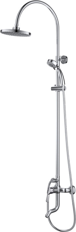Изображение товара Душевая система D&K Rhein Schiller DA1463701C09 хром однорычажная монтаж на стену