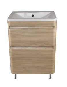 Изображение товара Тумба под раковину Style Line Атлантика 60 см Люкс Plus напольная ясень перламутр