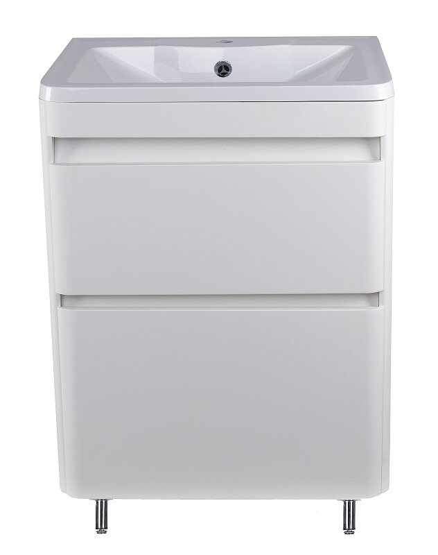 Изображение товара Тумба под раковину Style Line Атлантика 60 Люкс Plus, белая, антискрейч