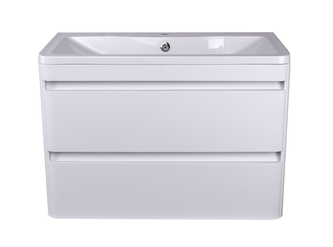 Изображение товара Тумба под раковину Style Line Атлантика 90 белая подвесная МДФ