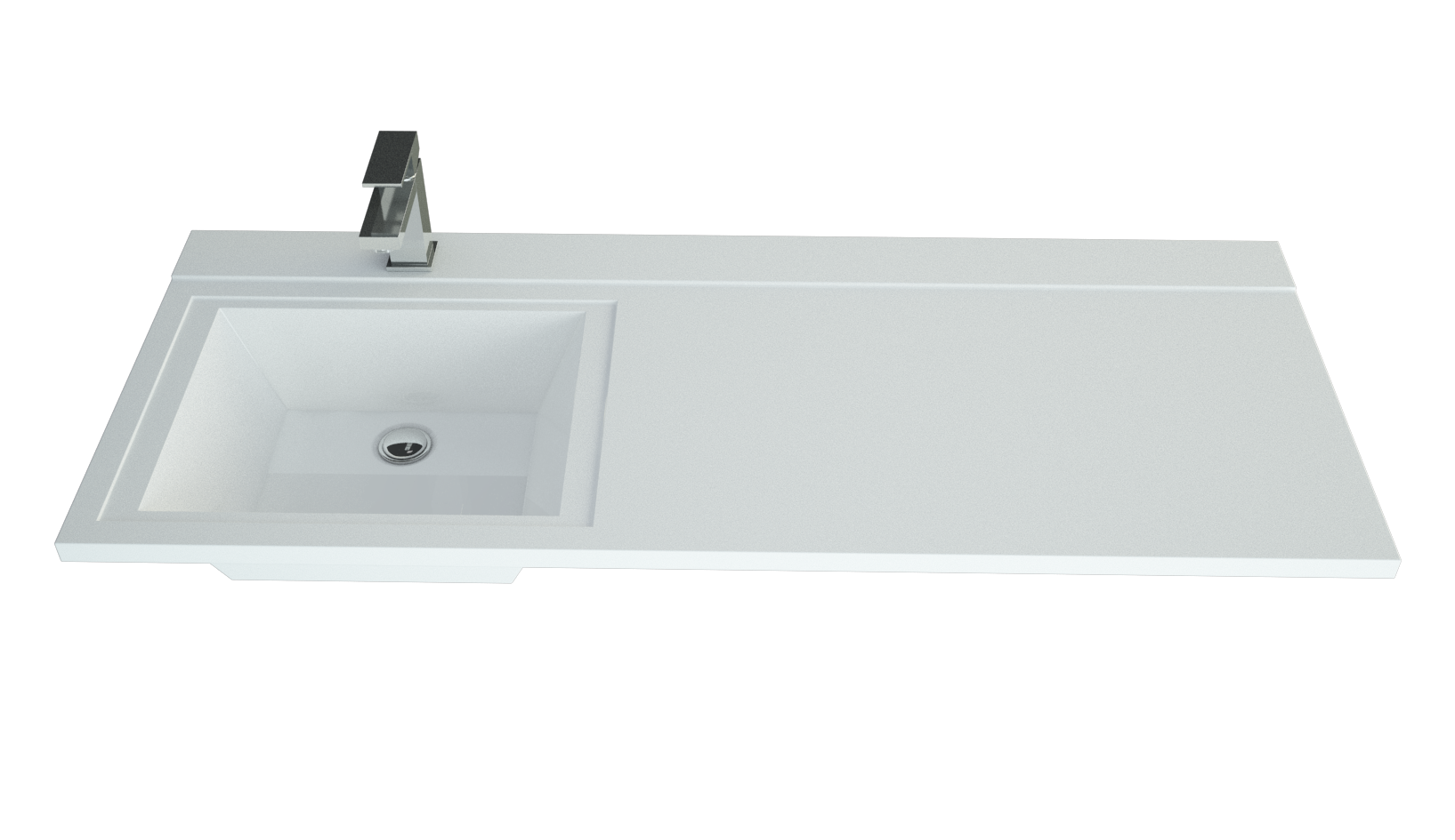 Изображение товара Раковина Style Line Даллас 140 СС-00002220, 140 x 48 см, белая, левая Изображение товара Раковина Style Line Даллас 140 СС-00002220, 140 x 48 см, белая, левая
