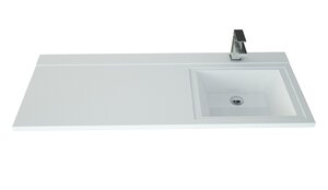 Изображение товара Раковина Style Line Даллас 140 СС-00002215, 140 x 48 см, белая, правая