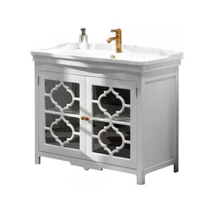 Изображение товара Тумба под раковину Corozo Манойр 105 SD-00000357, 105 см, напольаня, белая