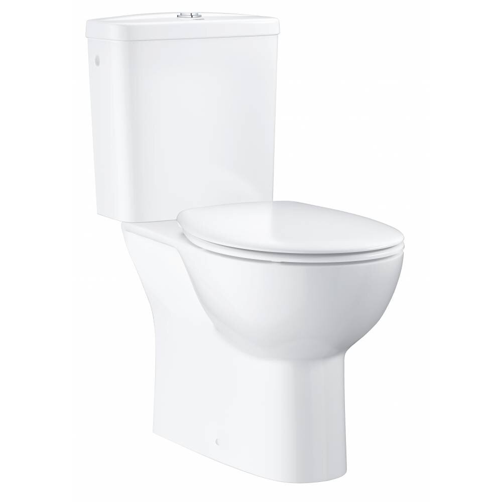 Изображение товара Напольный унитаз Grohe Bau Ceramic 39346000 безободковый белый с сиденьем микролифт