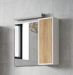 Изображение товара Шкаф Corozo Гольф 25 см универсальный подвесной бежевый с стеклянными полками