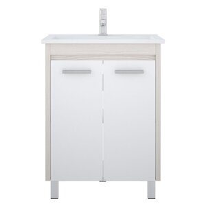 Изображение товара Тумба под раковину Corozo Лорена 65 напольная белая Россия