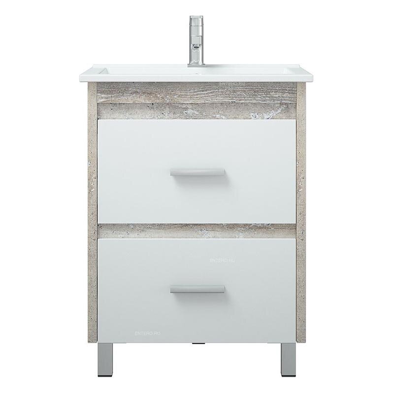 Изображение товара Тумба под раковину Corozo Верона 65 см напольная серого цвета