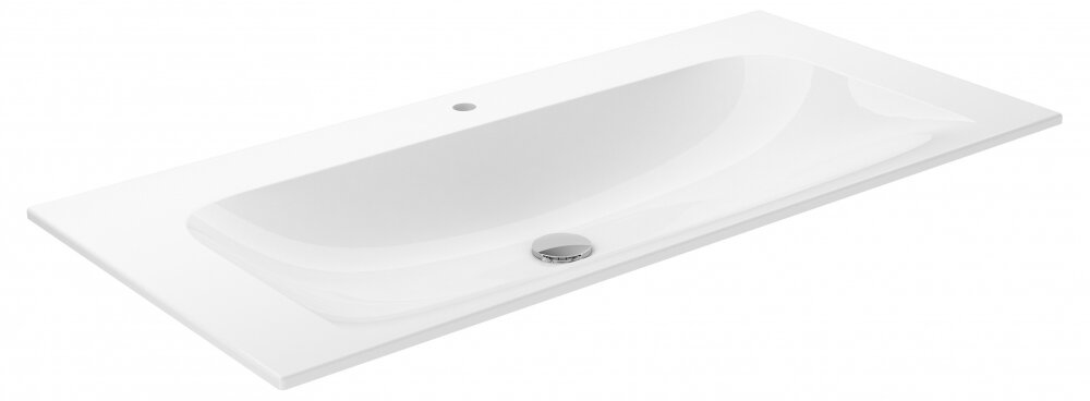 Изображение товара Раковина Keuco Plan 32970 311001 из искусственного камня 100,7х49,3 см с отверстием под смеситель