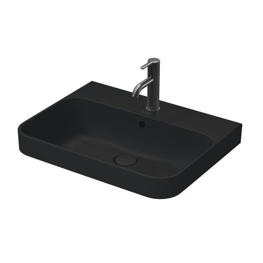 Изображение товара Раковина Duravit Happy D.2 Plus 60x46 см антрацит матовая встроенная