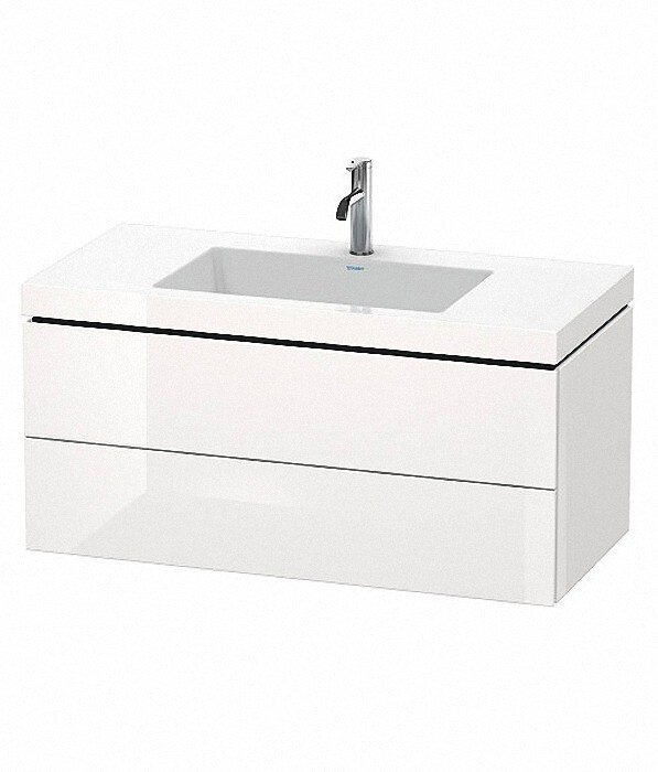Изображение товара Тумба с раковиной Duravit L-Cube LC6928O2222, подвесная 100 см, белый глянцевый Изображение товара Тумба с раковиной Duravit L-Cube LC6928O2222, подвесная 100 см, белый глянцевый