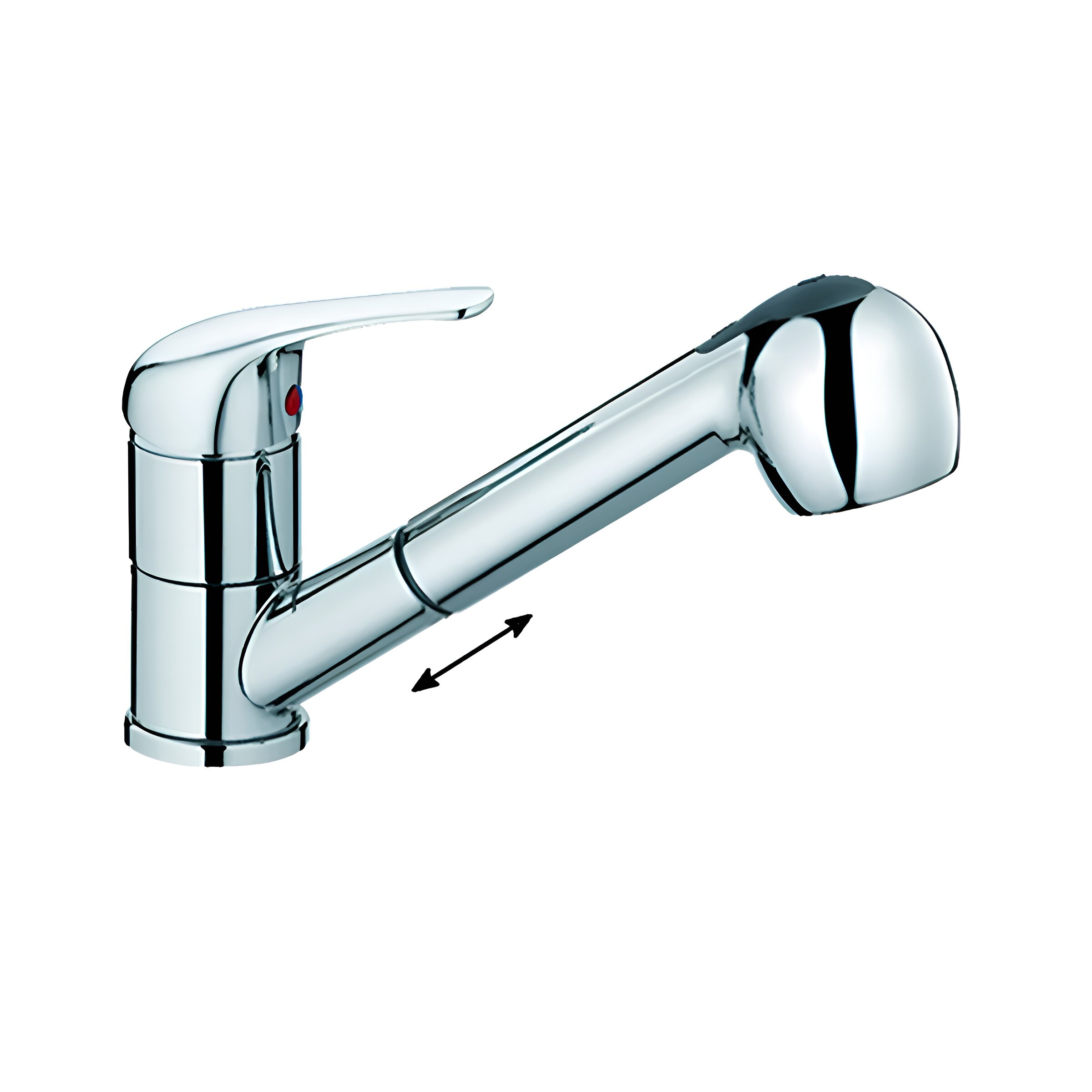 Изображение товара Смеситель для кухни Rush Corsica CO4240-25 с выдвижным изливом хром