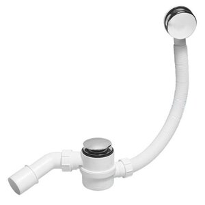 Изображение товара Слив-перелив McALPINE MRB12 для ванны, клик-клак, с функцией очистки без демонтажа, хром