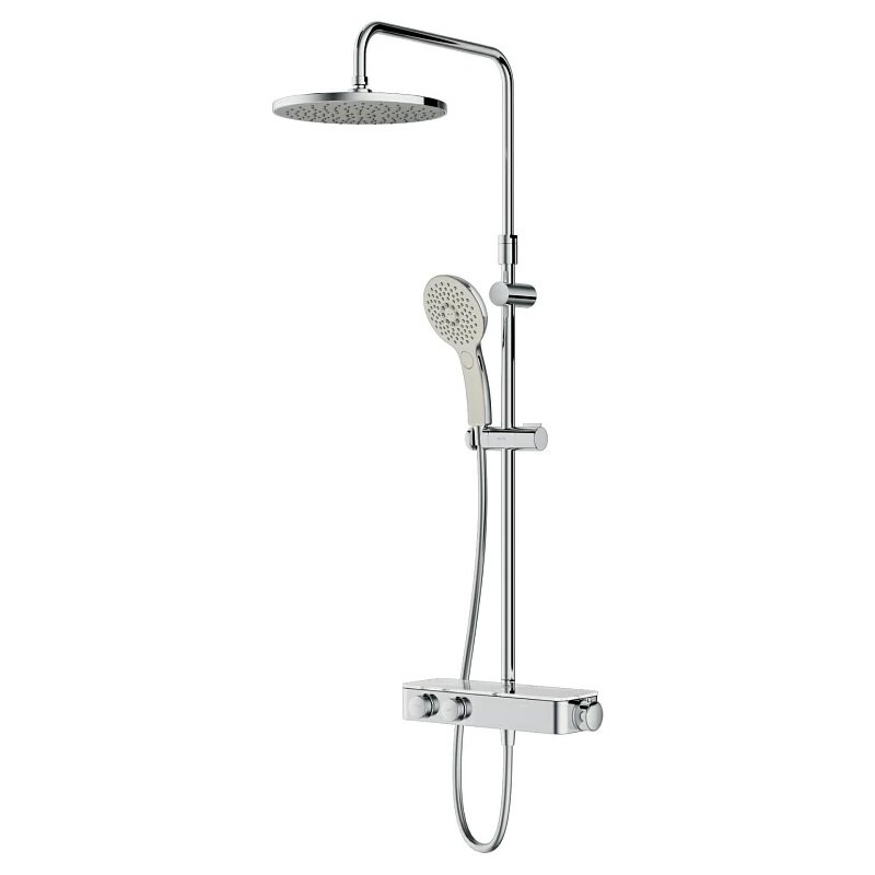 Изображение товара Душевая система Am.Pm Inspire 2.0 F0750A400 с термостатом, ShowerSpot, хром Изображение товара Душевая система Am.Pm Inspire 2.0 F0750A400 с термостатом, ShowerSpot, хром