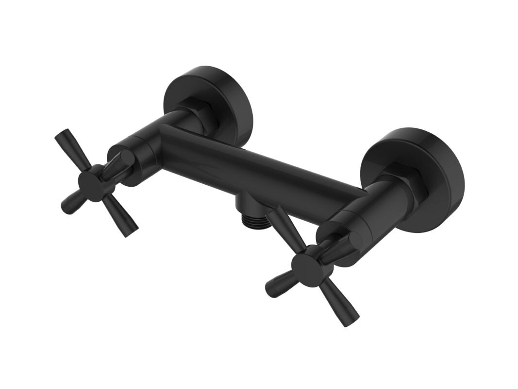 Изображение товара Смеситель для душа Orange Mia черный матовый двухвентильный стиляжный M34-200B