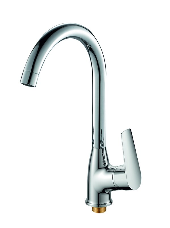 Изображение товара Кухонный смеситель Rush Disco DI6935-22 высокий хром с поворотным изливом