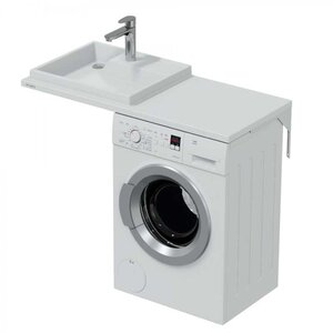 Изображение товара Раковина Санта Юпитер 110x50 см для стиральной машины белая без кронштейнов Изображение товара Раковина Санта Юпитер 110x50 см для стиральной машины белая без кронштейнов