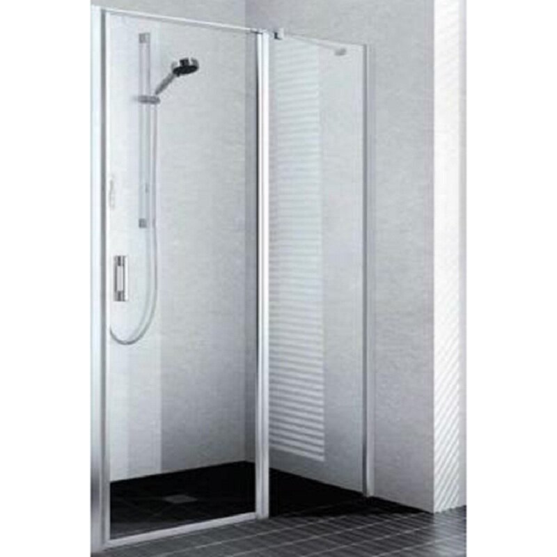 Изображение товара Душевая дверь Kermi Liga LI 1GL 110201PK в нишу 110x200 см, стекло прозрачное, профиль матовое сере