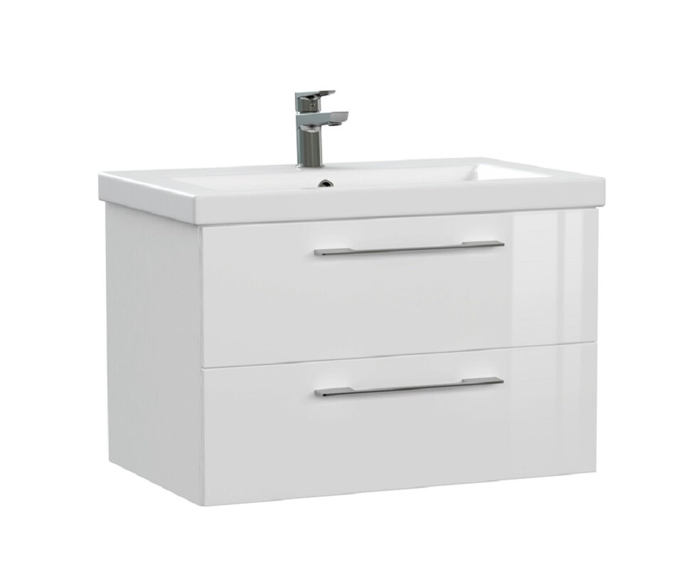 Изображение товара Тумба под раковину Cersanit Lara 64135 70 см подвесная белая