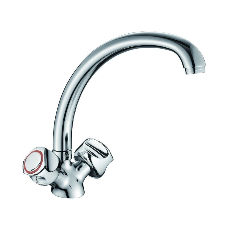 Изображение товара Смеситель кухонный Orange Classic R M73-002cr хром поворотный двухвентильный