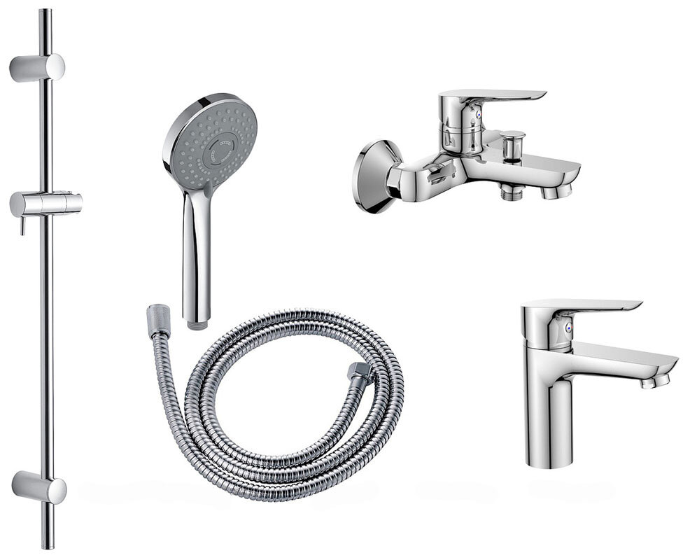 Изображение товара Комплект сантехники Orange Pro M44-311cr для ванной и раковины стильный и надежный