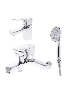 Изображение товара Комплект смесителей для ванны и раковины Orange Loop M26-311cr хром