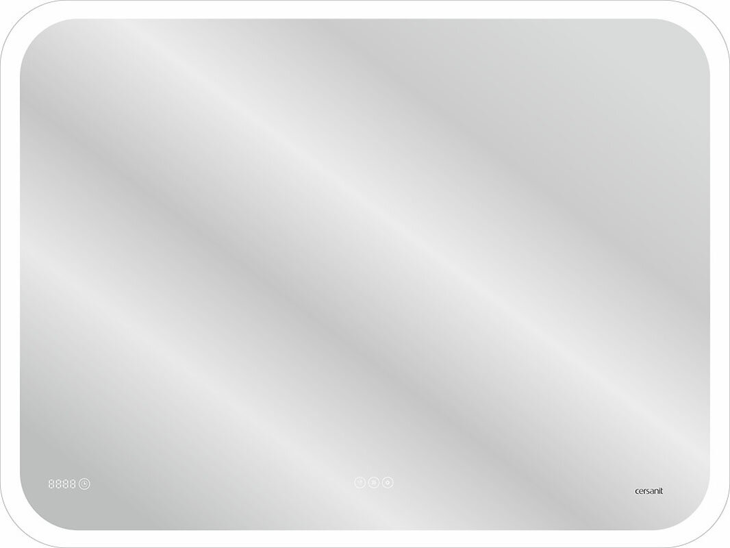 Изображение товара Зеркало Cersanit Design Pro LU-LED070 с Bluetooth и LED-подсветкой 80х60 см