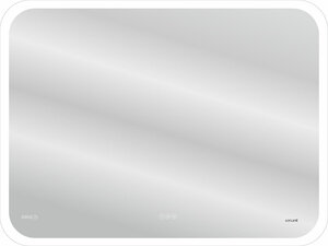 Изображение товара Зеркало Cersanit Design Pro LU-LED070*100-P-OS, LED-подсветка, bluetooth, часы, с антизапотеванием, 100 х 70 см