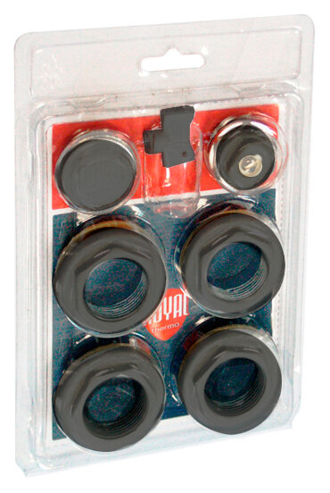 Изображение товара Набор присоединительный Royal Thermo RT02.1-1 1/2' black (НС-1156727)