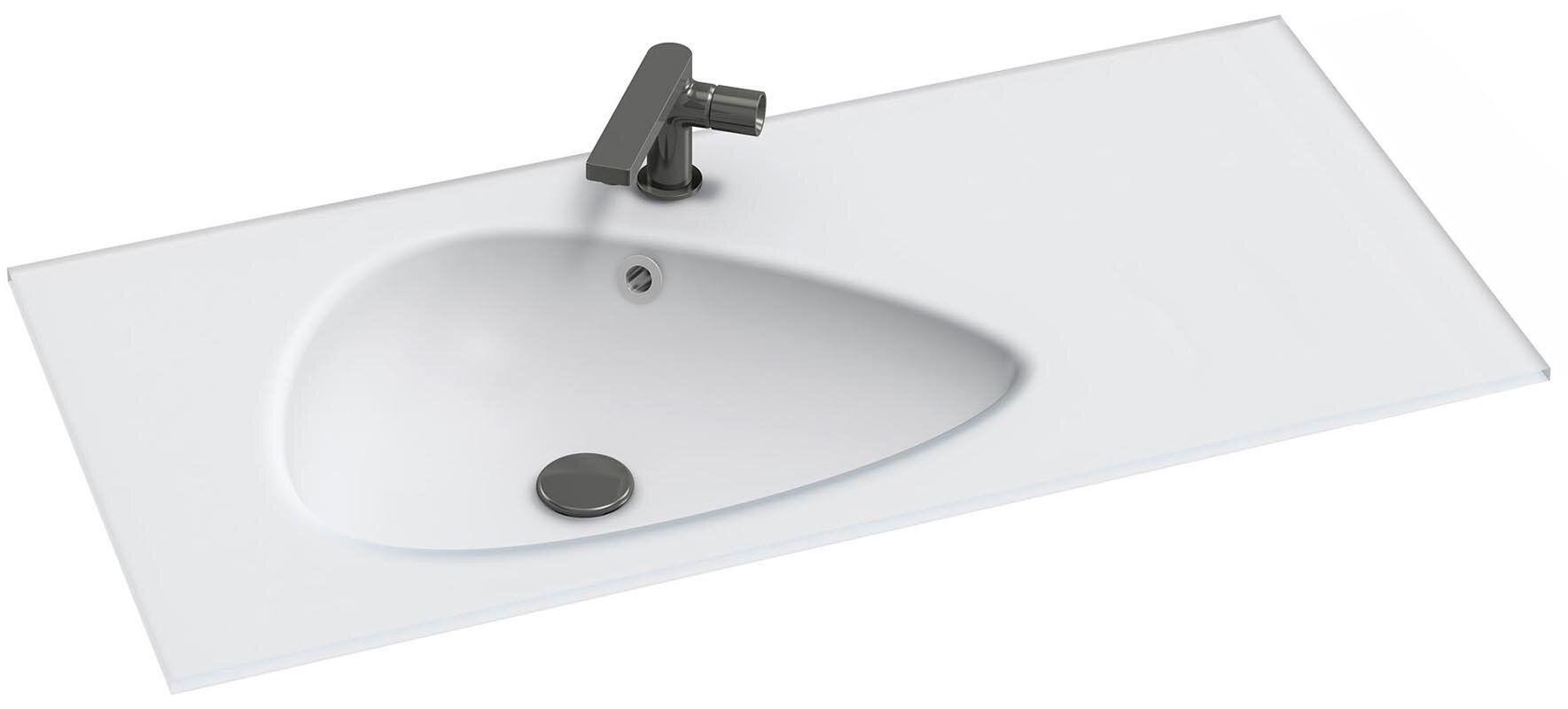 Изображение товара Раковина-столешница Jacob Delafon Nouvelle Vague EB3022-DE1 120 см стекло белая матовая