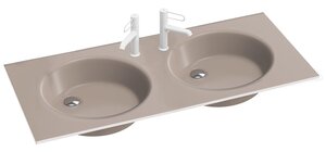 Изображение товара Стеклянная раковина Jacob Delafon Odeon Rive Gauche EB2565-DE3, 120 см, бронза, матовая