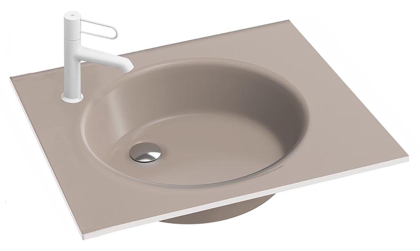 Изображение товара Стеклянная раковина Jacob Delafon Odeon Rive Gauche EB2560-DE3 60 см бронза матовая