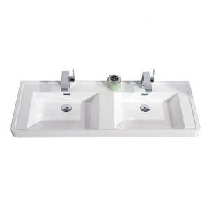 Изображение товара Раковина из искусственного мрамора BelBagno EA-1200-2-LVB, 120 x 48 x 14 см, сифоном не комплектуется