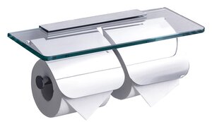 Изображение товара Держатель туалетной бумаги с полкой для телефона Rush Edge ED77132 хромированный