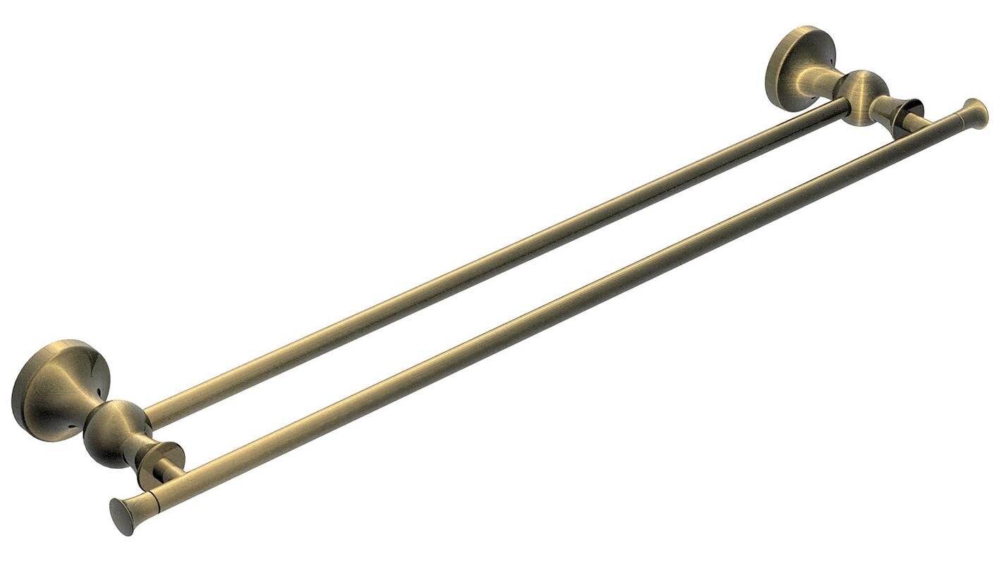 Изображение товара Полотенцедержатель Rush Crete CR35532 двойной, 60 см, бронза