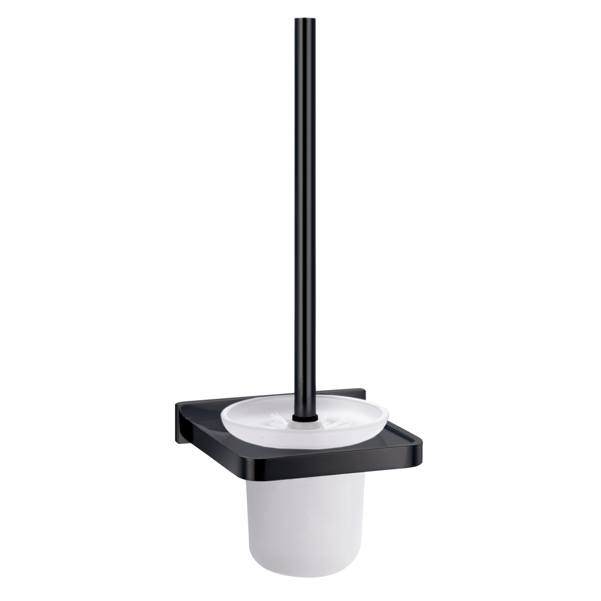 Изображение товара Ершик для туалета Omnires Darling DA70620BL настенный латунь стекло черный 38 см